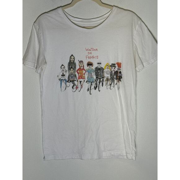 UP Unfornate Portrait Wintour De Frnce T Shirt Sz S - Picture 1 of 2